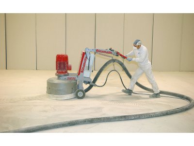 Grinding Spalled and Fractured Concrete Floor